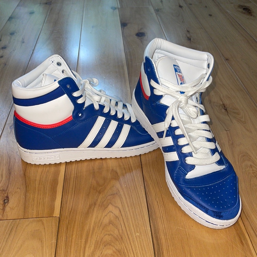 Adidas Top Tens Royal Blue High Top Sneakers Adidas Shoes